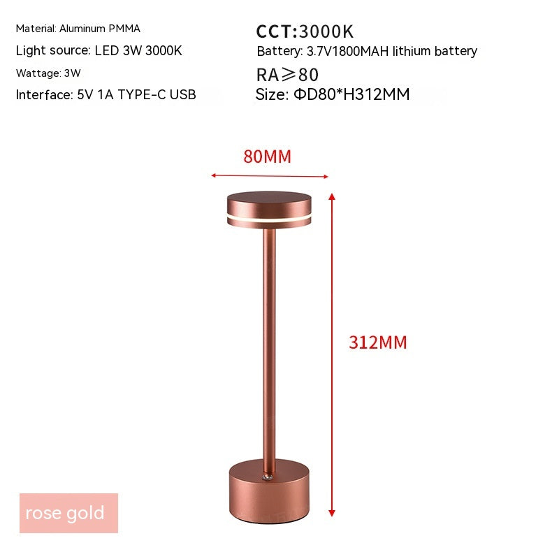 Bordslampa med USB Touch Switch